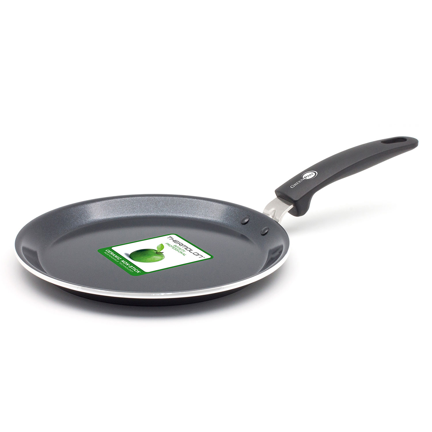 28 cm GreenPan Essentials Pancake Pan Black 