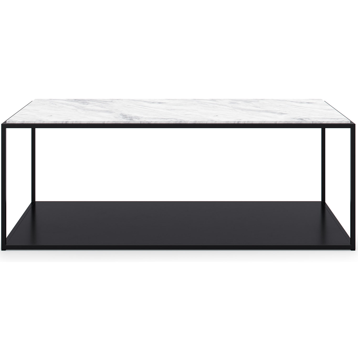 Soffbord 1230x630cm, Black/White Marble - @ RoyalDesign.dk