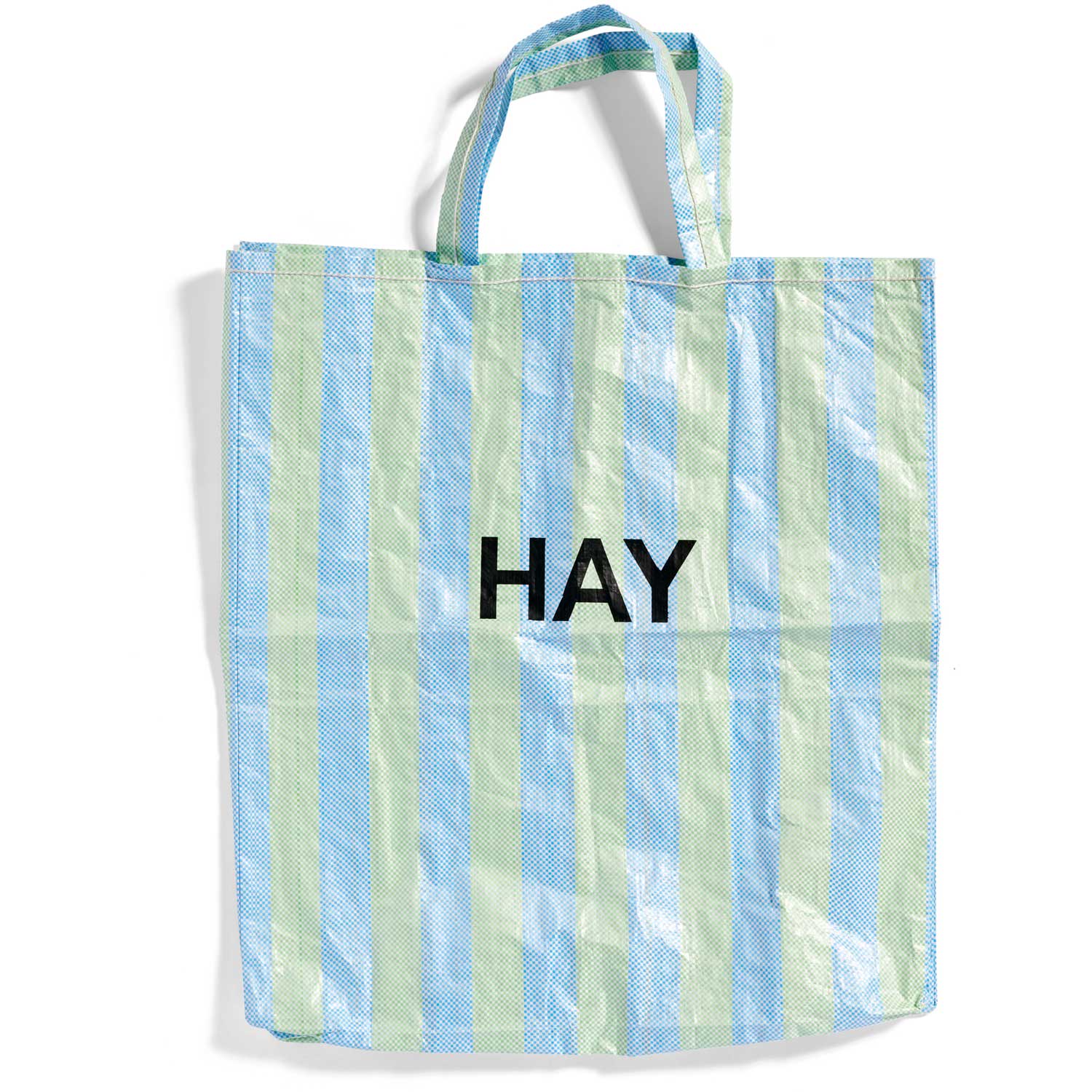 Recycled Candy Stripe Taske Blå Grøn, h:70 cm - Hay @ RoyalDesign.dk