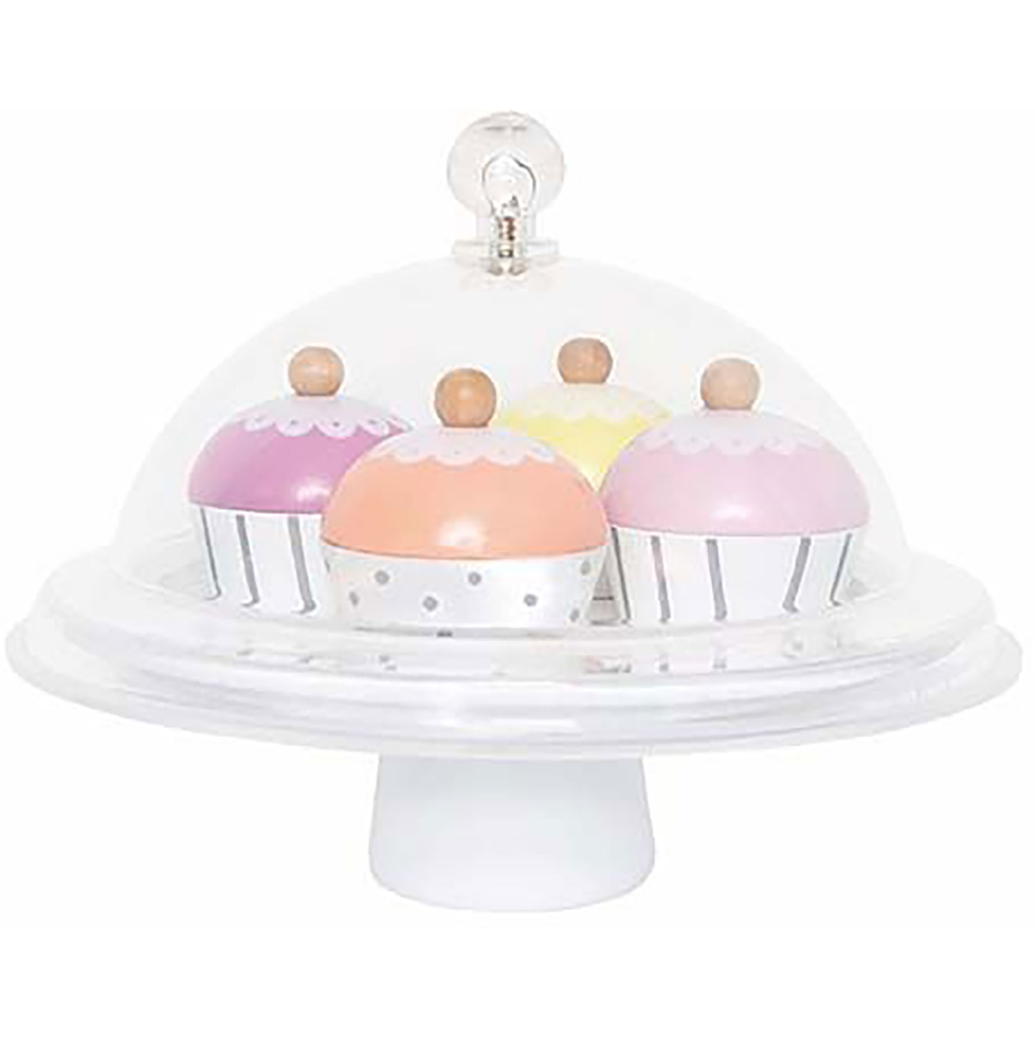 Alessi 3 Sets Dessert Display Stand Cake Dome Stand Cupcake Holder Cake Serving Plate 