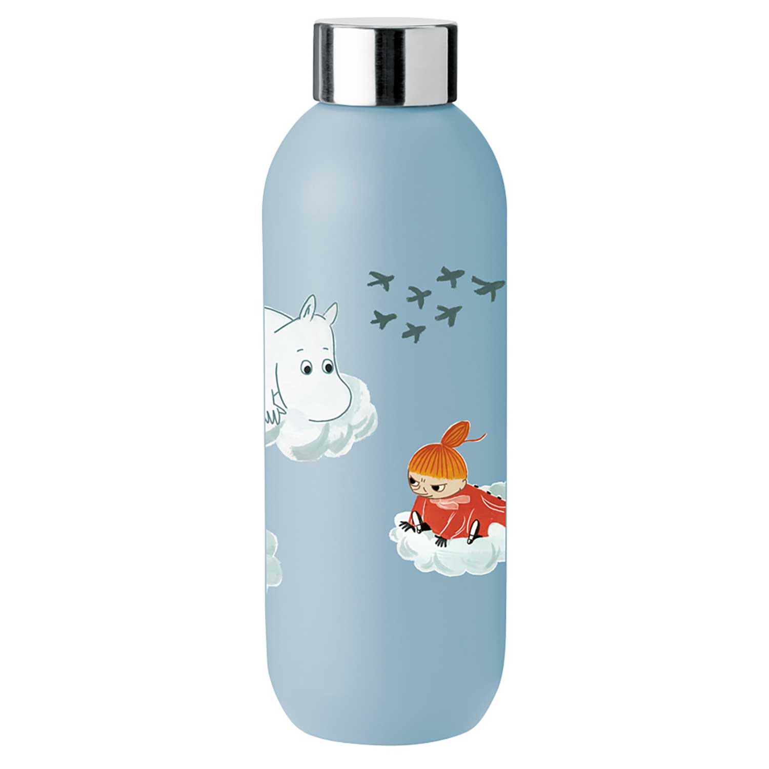 Keep Cool Drinking Bottle Moomin 75 cl, White - Stelton 